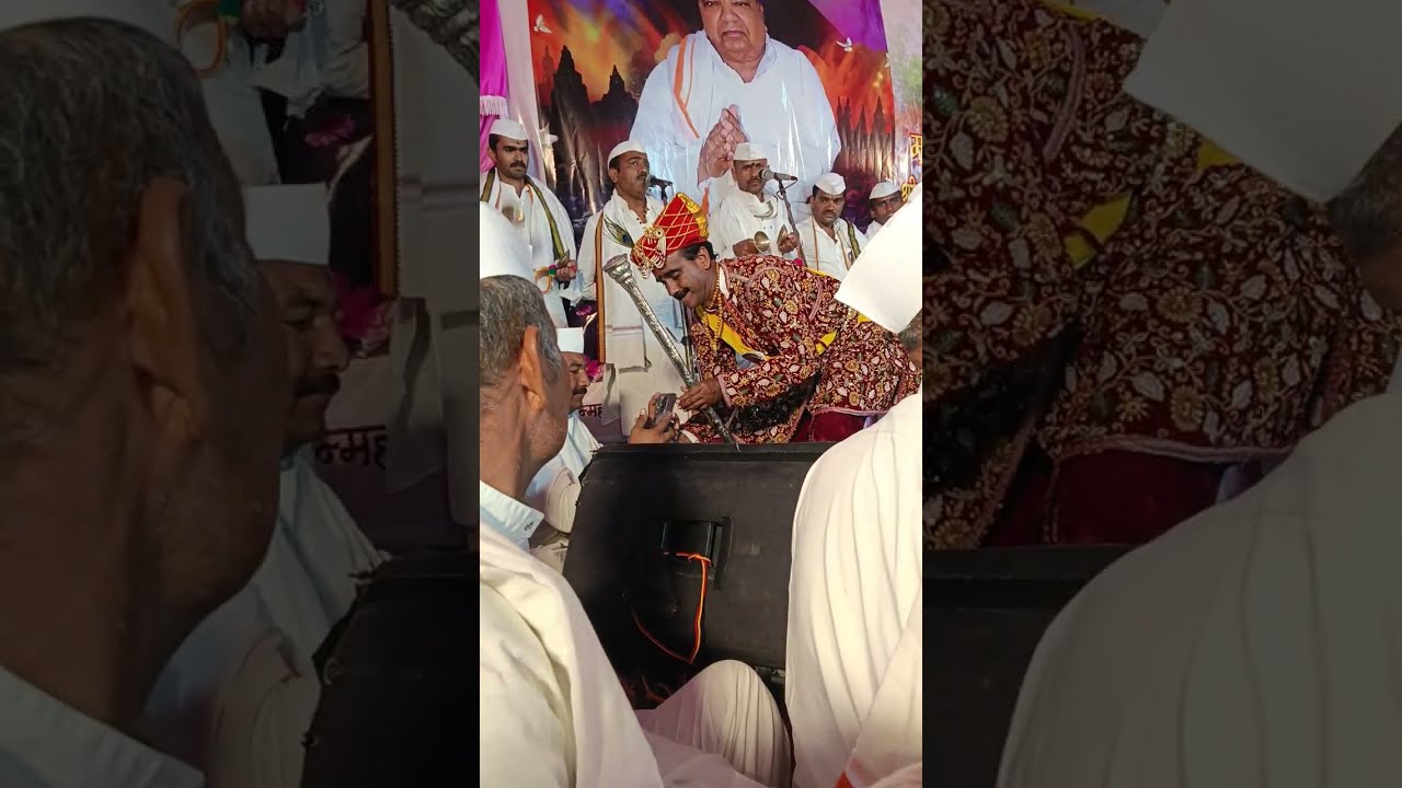 किर्तन चाल गायनाचार्य हभप नामदेव महाराज नांदिनकर आणि ह भ प सागर महाराज सोमपूर श्री क्षेत्र धनेर आमळी