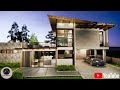 Modern tropical house  two storey with roof deck  3 bedroom  plantita house