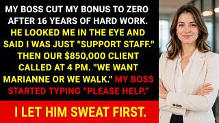My CFO Cut My Bonus After 16 Years — By 4 PM The $850K Client Demanded My Return