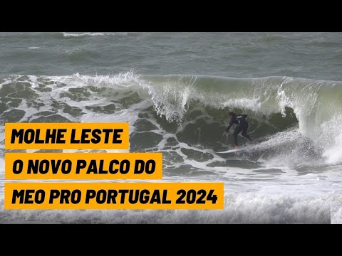 Molhe Leste é o palco! Treino dos tops da WSL na nova locação do MEO Pro Portugal 2024 #WSL