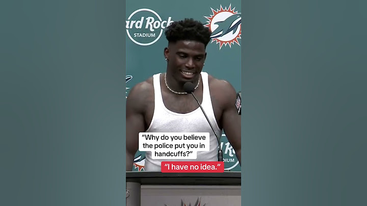 Tyreek on why he was handcuffed by police before the game (via @MiamiDolphins)