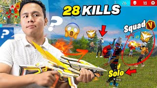 28 Kill Next Level 🔥 Solo Vs Squad || Unbelievable Fight For Booyah _ Garena Free Fire