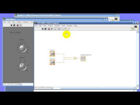 Labview Örnek Ders Toplama işlemi