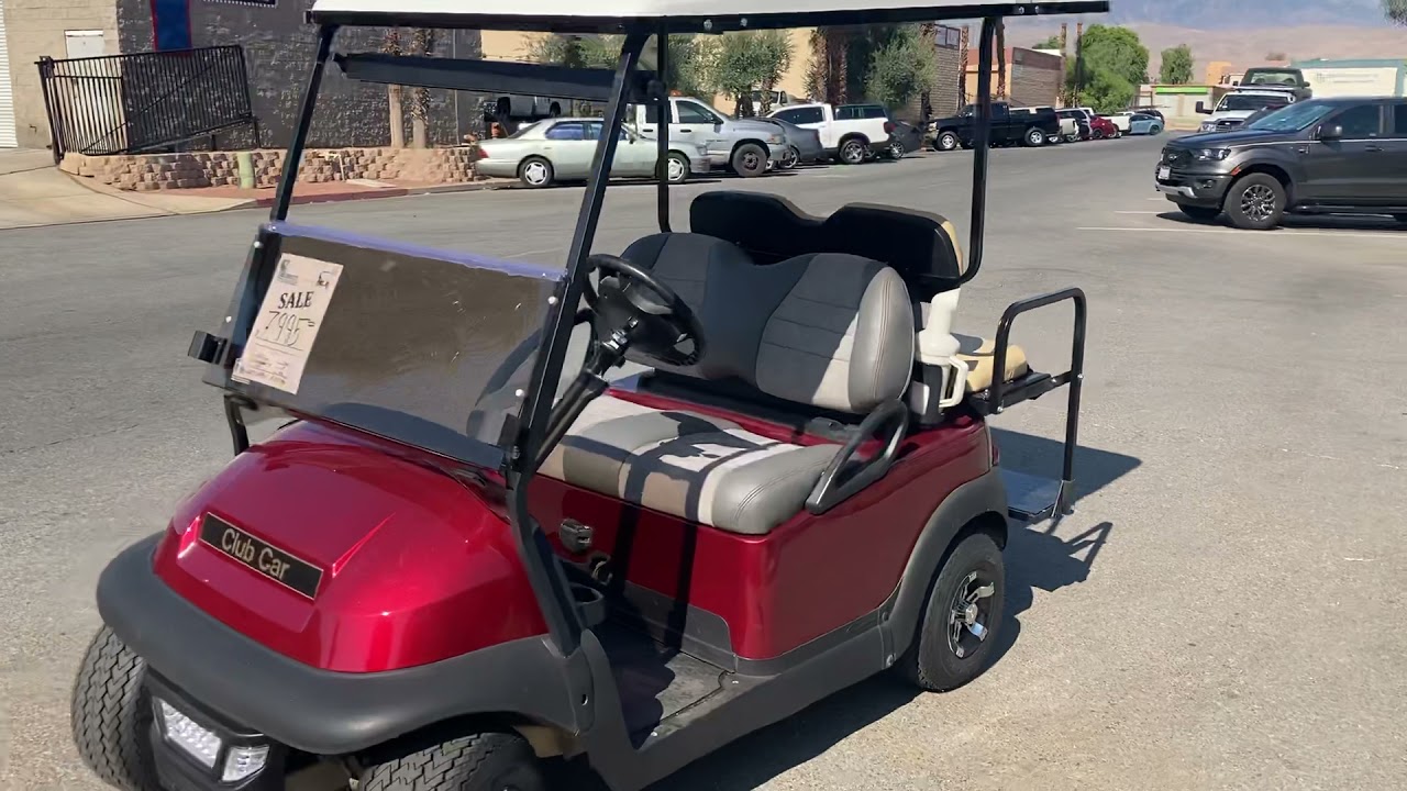 Candy Apple Red Club Car Precedent 4Passenger Golf Cart Virtual Test Drive YouTube