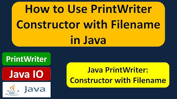 How to Use PrintWriter Constructor with Filename in Java? | Java IO | Java Tutorial