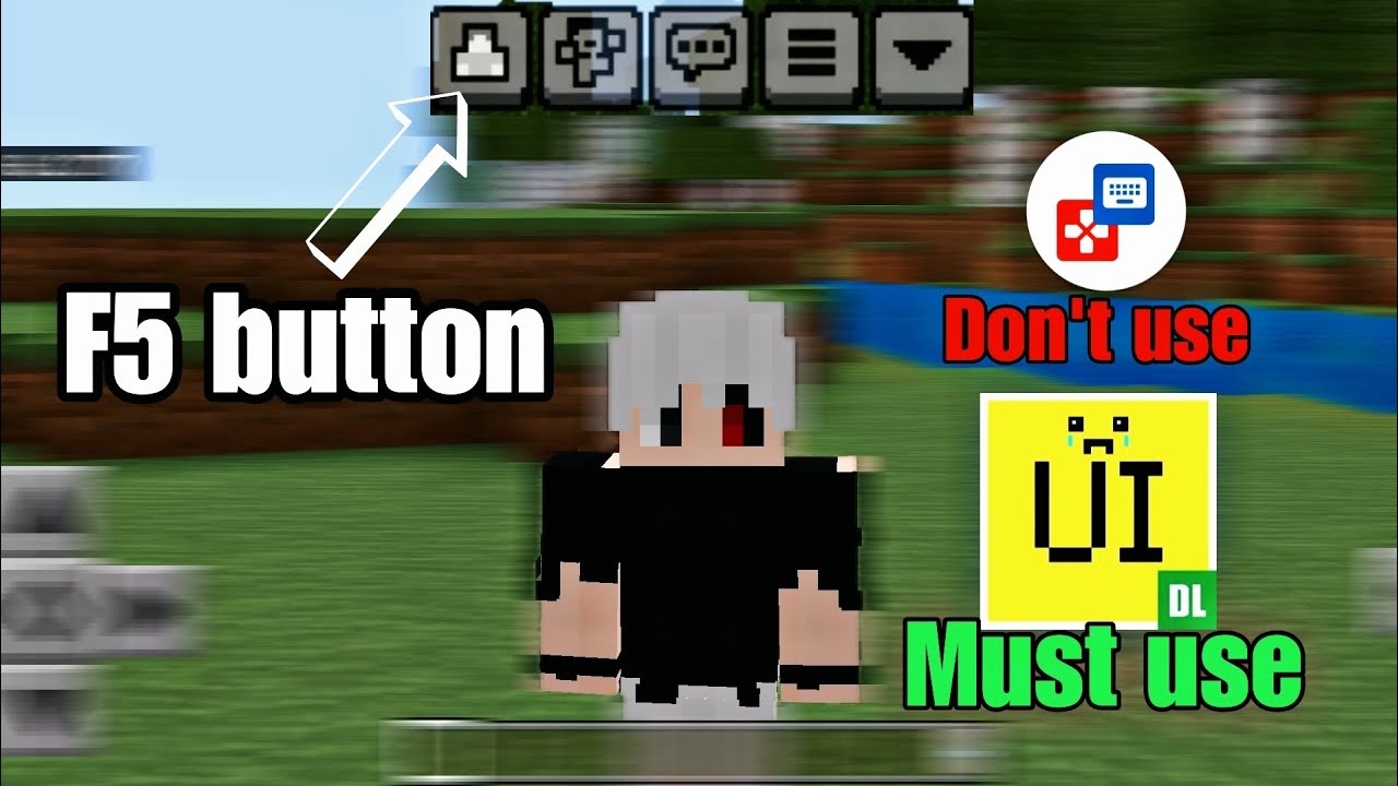 Minecraft pe F5 button addon download || How to download F5 button in minecraft ||