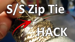How To Get them TIGHTER & Prevent Exhaust Wrap from Unravelling! Stainless Steel Zip Tie Tech Tip 32