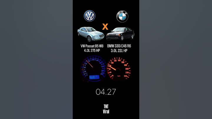VW Passat B5 W8 4.0L 275 HP vs BMW 330i E46 R6 3.0L 231 HP