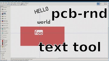 pcb-rnd: the text tool