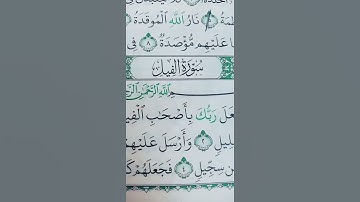 سورة الفيل #قران_كريم #سبحان_الله