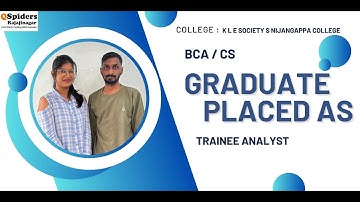 Placement Journey of BCA  ( CS ) graduate as TRAINEE ANALYST