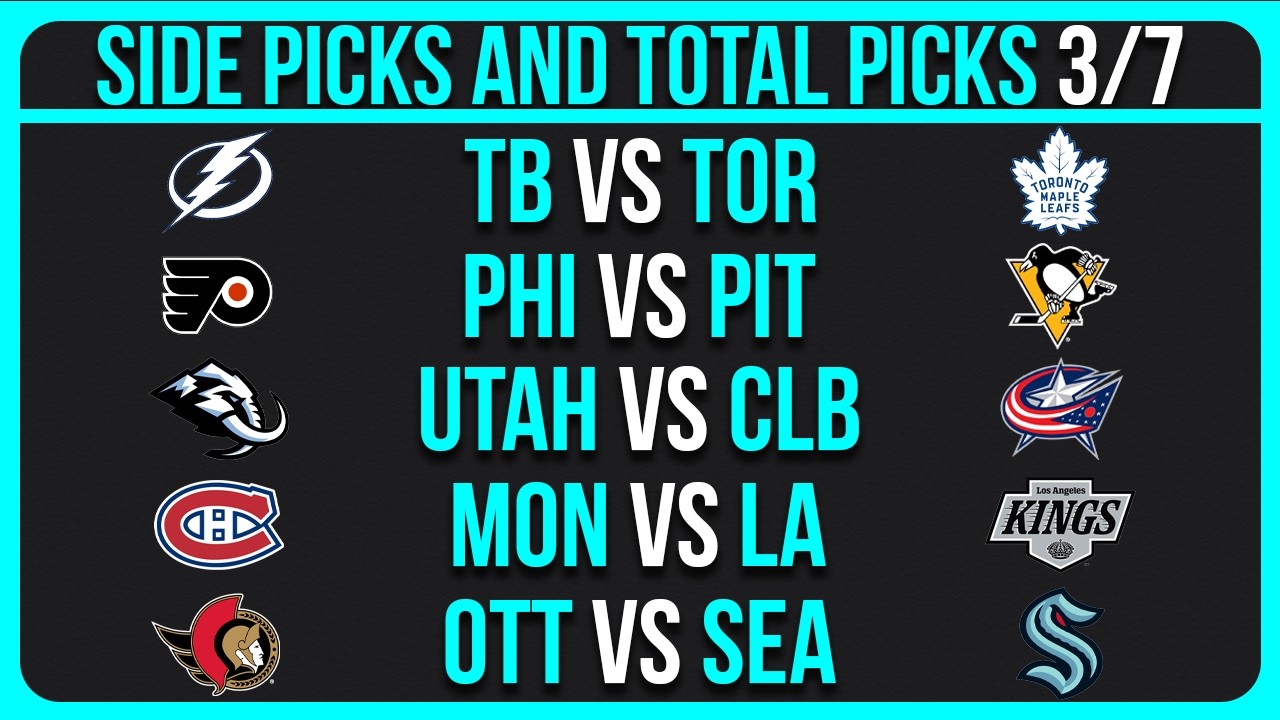 NHL Picks Today Saturday 3/7/26 | NHL Picks and Predictions | NHL Best Bets