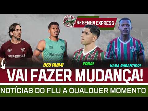 🚨DIA DE FLU: ZUBELDIA FARÁ MUDANÇAS. DEU RUIM PARA JK.SAVARINO FORA.