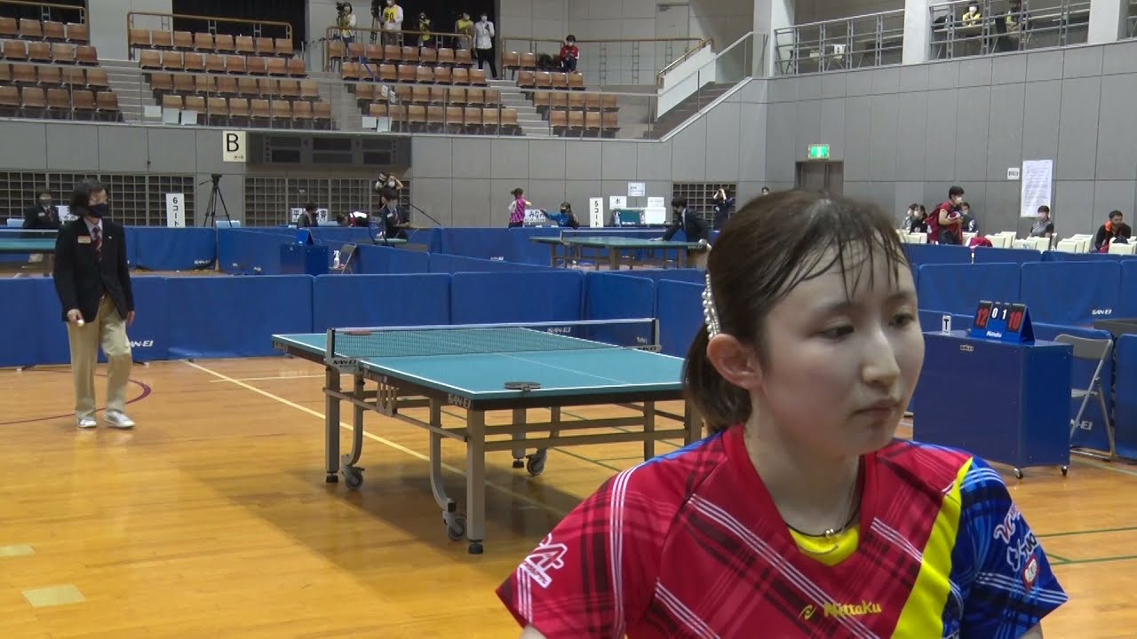 女子 1回戦 早田ひな Vs 南波侑里香 21アジア卓球選手権ドーハ大会 日本代表選考合宿 Youtube