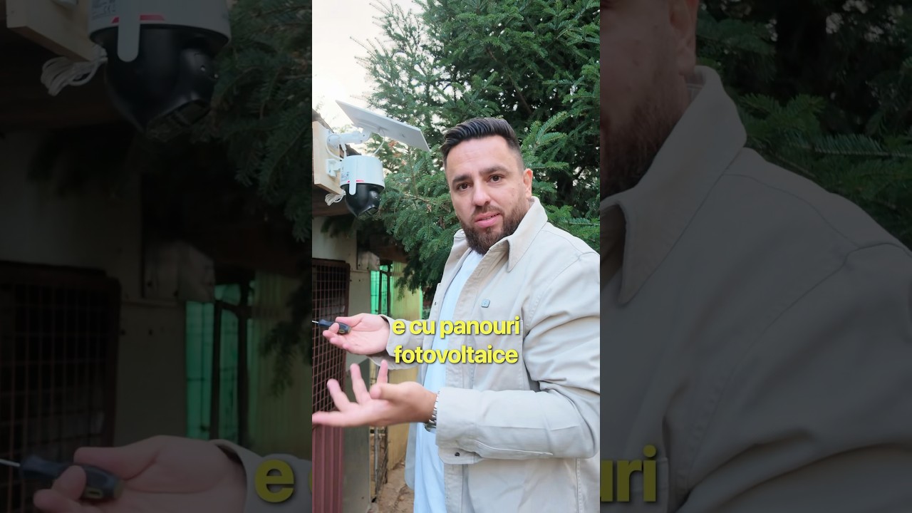M-am luat o camerã de supraveghere cu panouri fotovoltaice și SIM de date. 🤯
