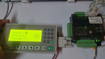 เขียนโปรแกรมจอ OP320-A-S Display เชื่อต่อ PLC FX3U บอร์ดจีน แสดงสถานะ