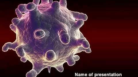 Bio Virus PowerPoint Template by PoweredTemplate.com