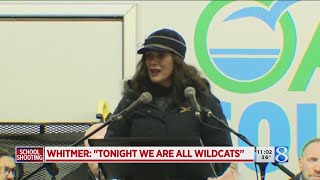 'Tonight we are all wildcats': Whitmer speaks at Oxford shooting vigil