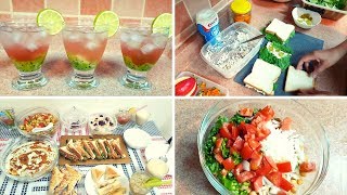 KIWi SPRITZER - DATE MILKSHAKE - CHANA CHAT - QUICK SANDWICHES - My 60 minute iftar routine