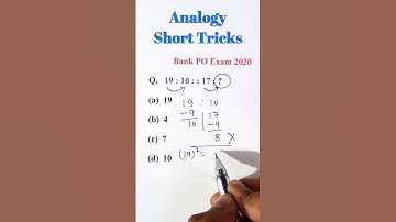 Analogy Reasoning Short Tricks  #shorts #ssccgl #ssc #sscchsl #sscgd #sscmts #sscexam