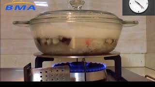 Heat Diffuser Plate on Gas Stove for One Hour