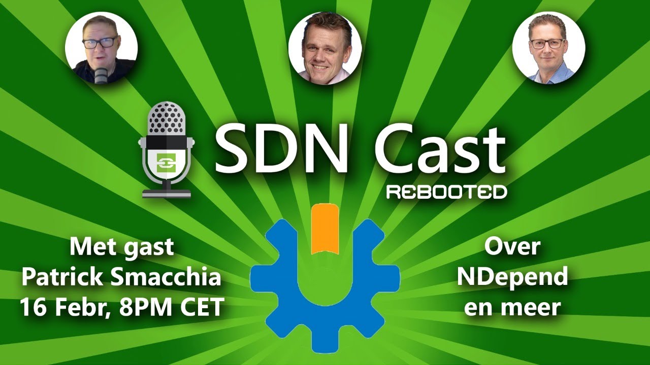 Dutch SDN Cast Rebooted 187 met Patrick Smacchia over NDepend - YouTube