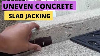 How To Raise Sunken Or Uneven Concrete Slab Jacking