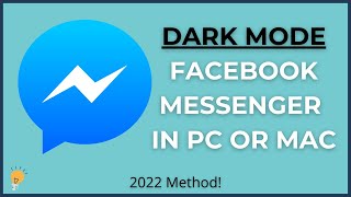 How to dark mode messenger in PC or Mac | Enable Dark Mode Messenger Tutorial 2022 screenshot 1