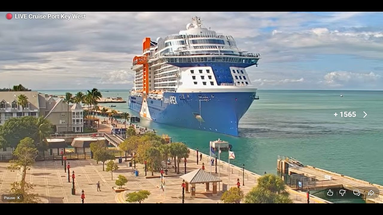 Cruise ship Celebrity Apex arrives at Key West FL Sunday 11jan2026