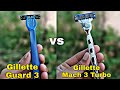 Gillette Guard 3 vs Gillette mach 3 turbo/Comparison in hindi 🇮🇳