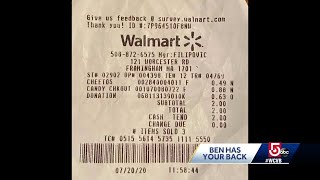 Keeping the change? Mass. Walmart customer denied change back