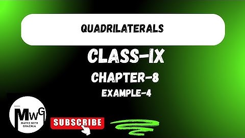 Two parallel lines l and m are intersected by a transversal p . Show that the quadrilateral formed..