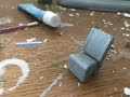 Revell Model Tutorial: Convert High Back VW Beetle seats to low Back VW Beetle seats