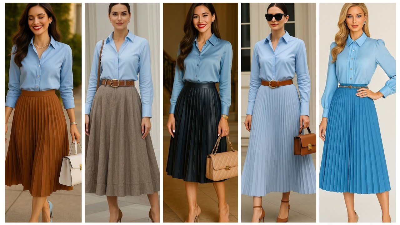 Скромные фасоны юбок, которые будут носить все в этом году.