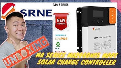 SRNE MA SERIES 40A 12V 24V MPPT Solar Charge Controller LifePO4 Compatible High Efficiency MA2440N15