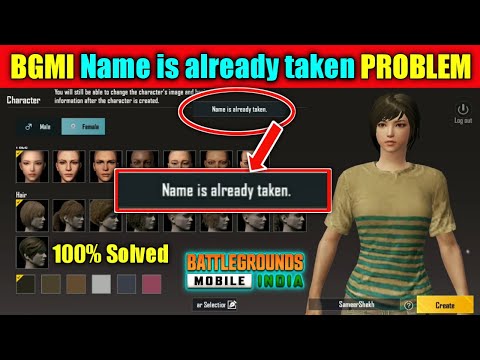 ?Name Is Already Taken Problem In Battlegrounds Mobile India?Battleground Mobile India Login Problem