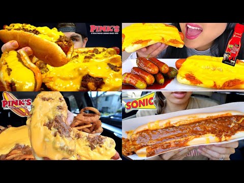 ASMR HOT DOG MUKBANG COMPILATION | HOT DOG ASMR | SATISFYING EATING SOUNDS