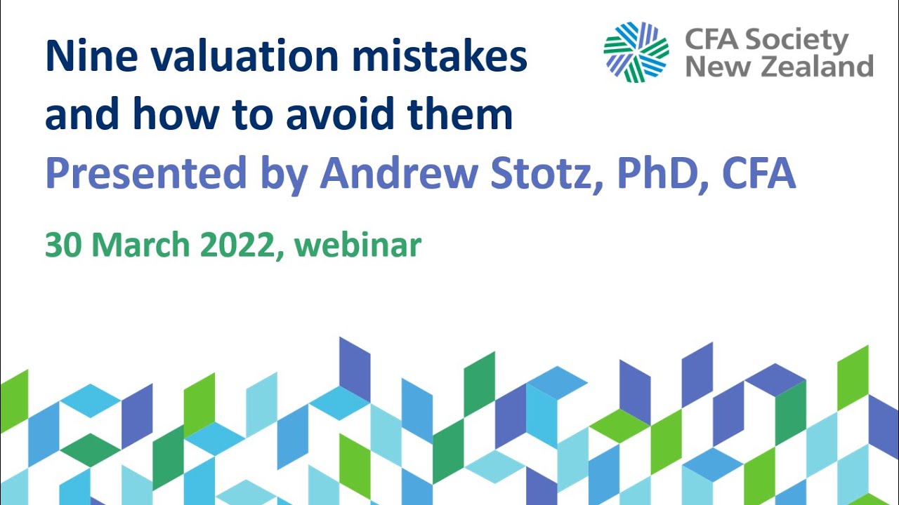Nine valuation mistakes and how to avoid them - YouTube