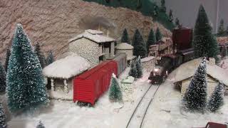 Great Northern Railway: GN H 5 4 6 2 Glacier colors 'old time' passenger cars departing Glacier