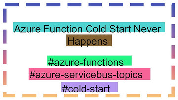Azure Function Cold Start Never Happens