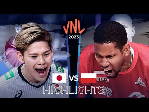 JAPAN vs POLAND | Highlights | Men&#39;s VNL 2023