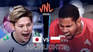 JAPAN vs POLAND | Highlights | Men's VNL 2023