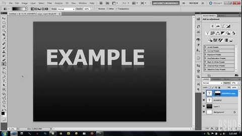Photoshop Basic Series: Ep. 3 - Easy Text Reflection