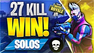 27 KILL SOLO WORLD RECORD ATTEMPT! (Fortnite Battle Royale)