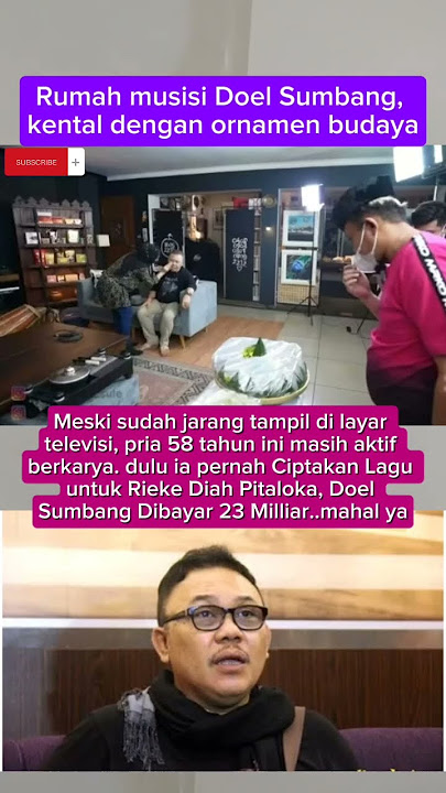 Rumah musisi Doel Sumbang,  kental dengan ornamen budaya #rumah #viralshorts #video