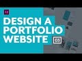 Designing a portfolio website with Adobe XD - The desktop layout