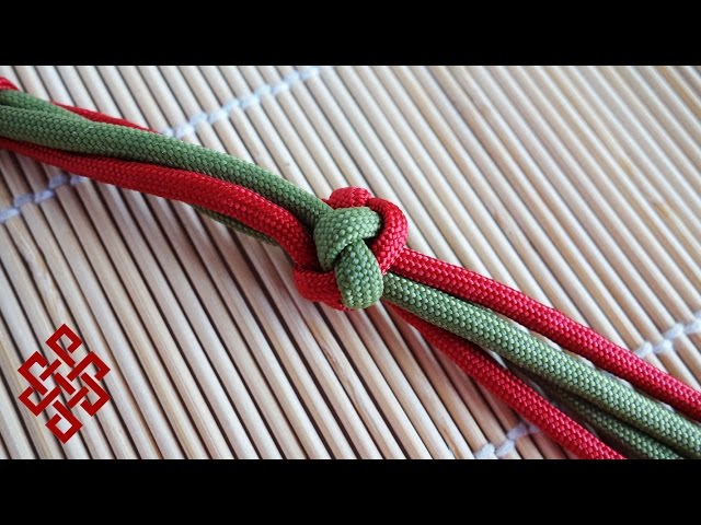 How to Make a Four Strand Footrope Knot / Four Strand Diamond Knot