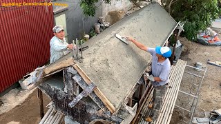 The Fastest And Surest Method Of Constructing And Finishing The Gate Roof With Reinforced Concrete by Building Construction News 6,830 views 3 months ago 19 minutes