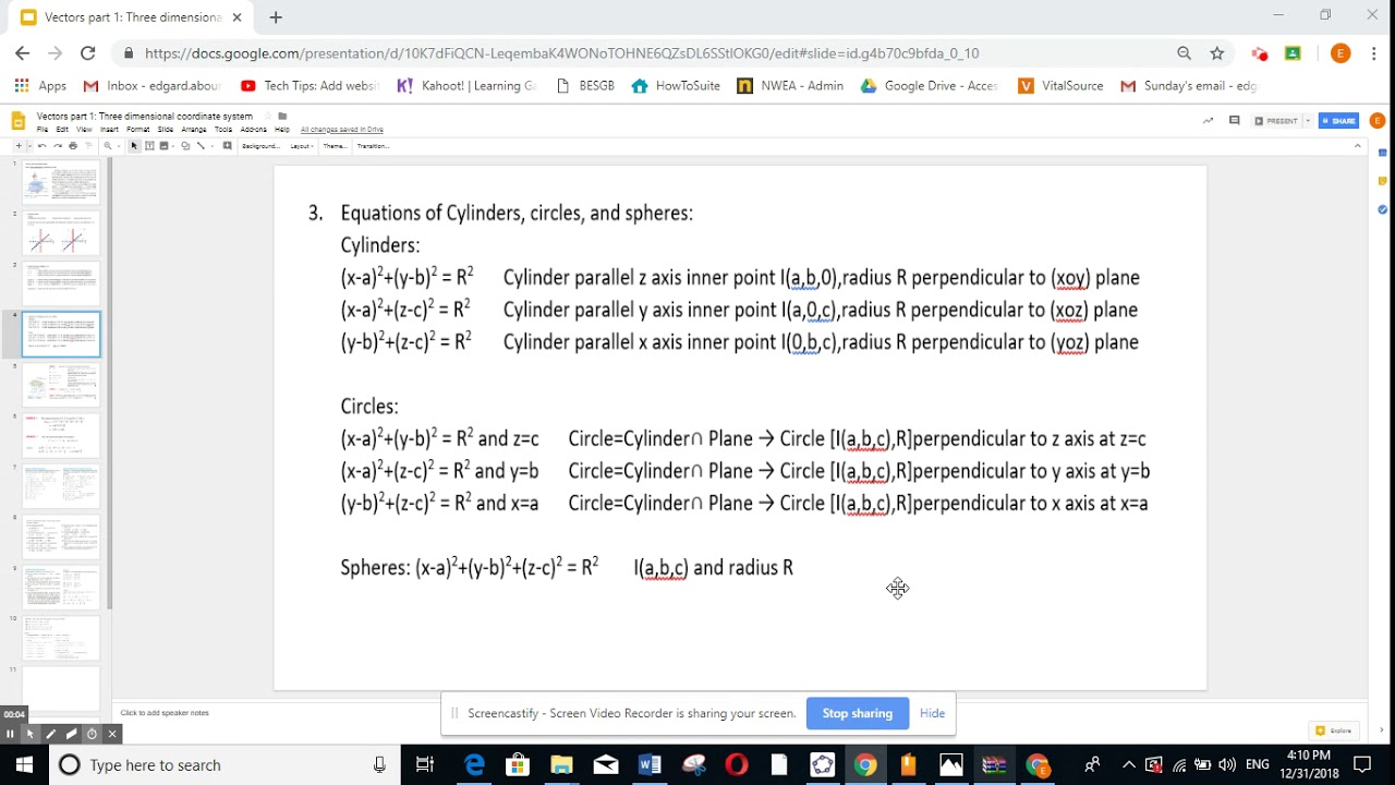 3 dimensional coordinate system part 2 - YouTube