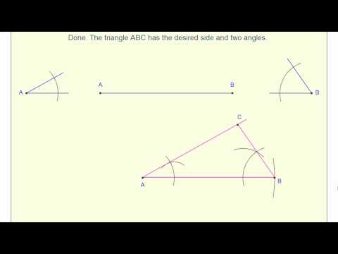 Geometry construction ASA, SAS, SSS